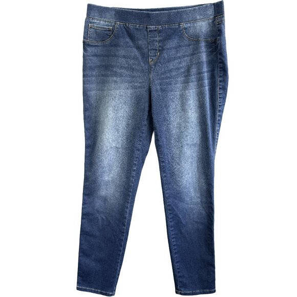 Natural Reflections Silk Touch Stretch Ankle Pants Women’s L (33.5″ Waist) - Picture 1 of 13